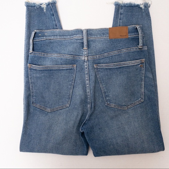 Madewell 10" High-Rise Skinny Jeans Cordova Wash: Button-Front Edition Size 30 - Picture 11 of 14